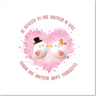 Bible Verse Love Birds Posters and Art